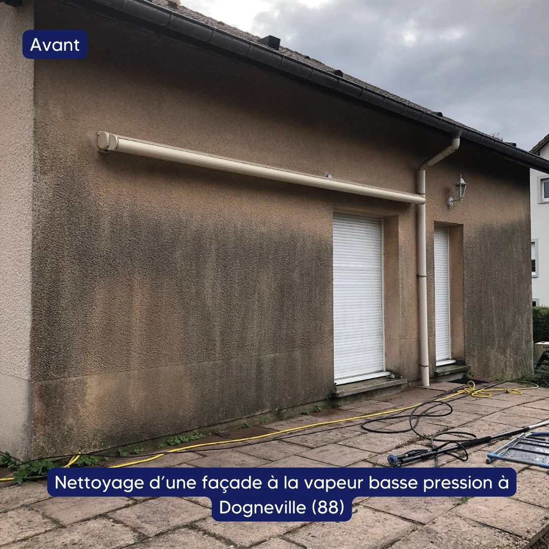 Nettoyage d'une façade à Dogneville (88)