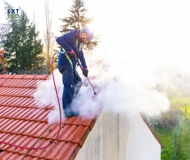 nettoyage des tuiles par vapeur basse pression