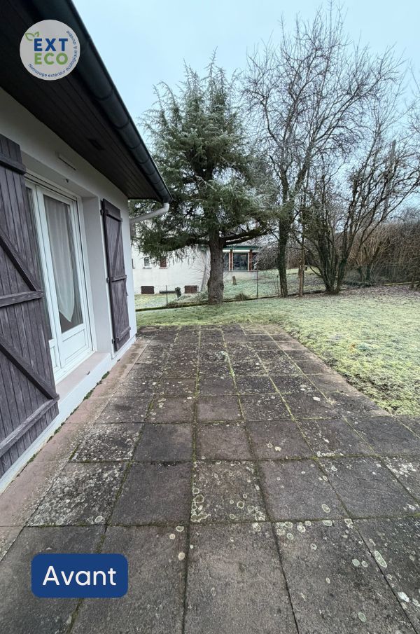 Photo de la terrasse avant le nettoyage à la vapeur basse pression