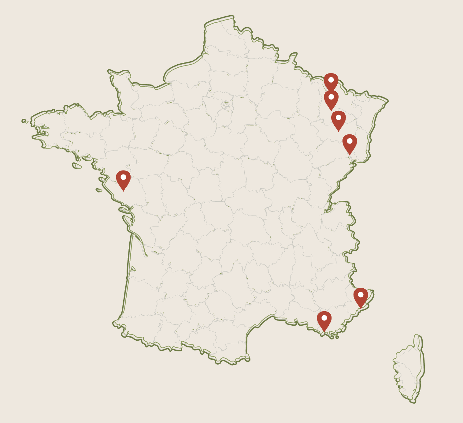 Nos zones d'intervention