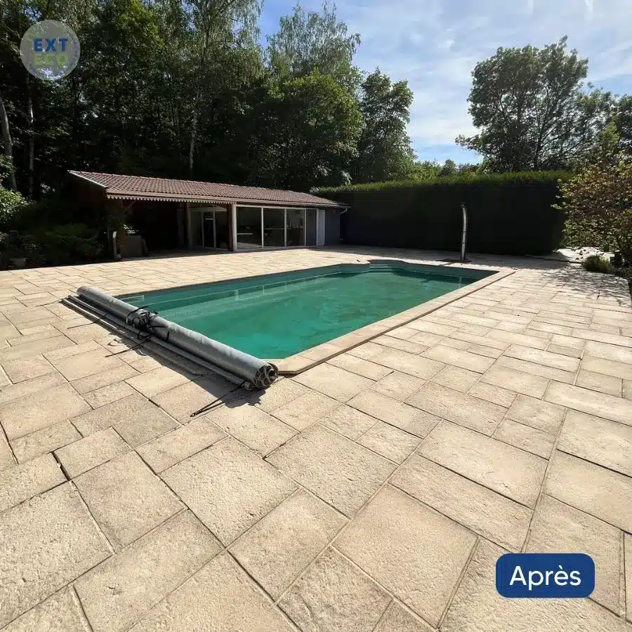 photo après nettoyage terrasse à bonvillet