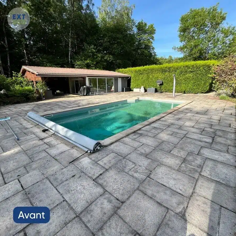 photo avant nettoyage terrasse à bonvillet