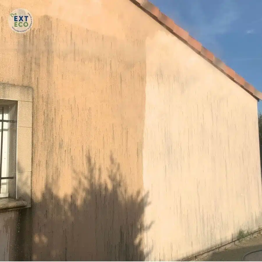 nettoyage à la vapeur basse pression sur une façade à La Bégude-de-Mazenc