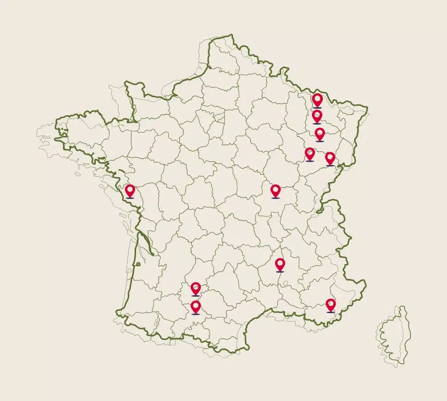 Nos zones d'intervention